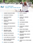 25 Content Ideas for your blog and social media