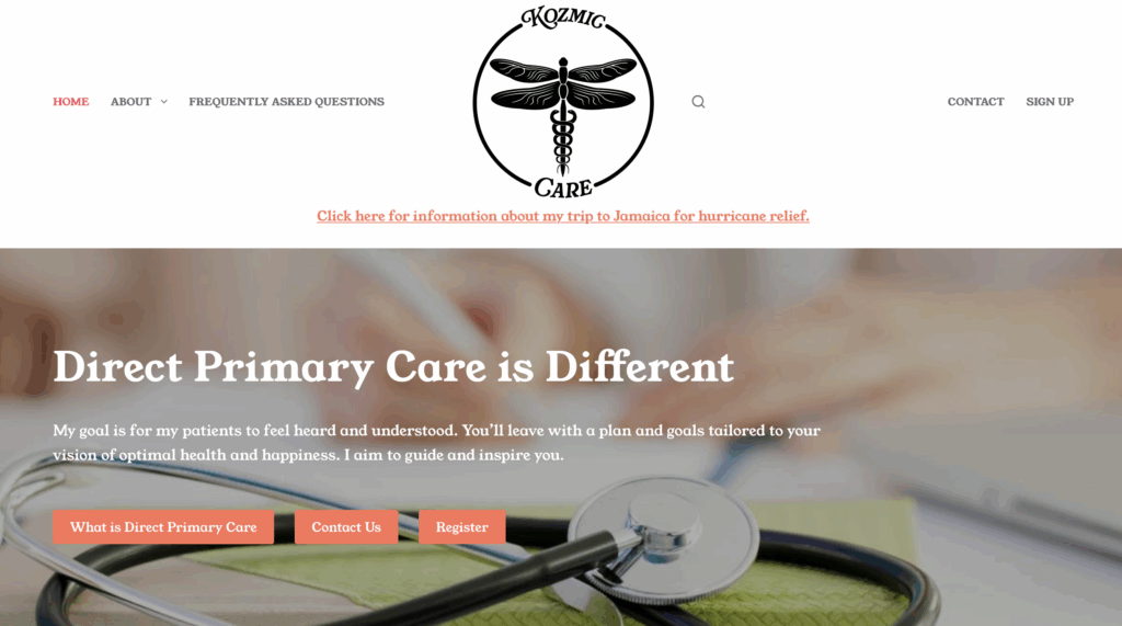 Marketing and web development for Direct Primary Care Practices